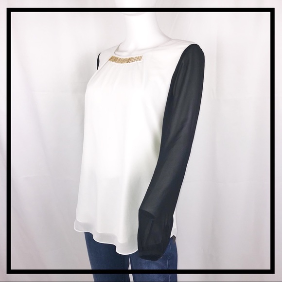 DKNYC Brand Long Sleeved Blouse Size Small - Picture 2 of 5